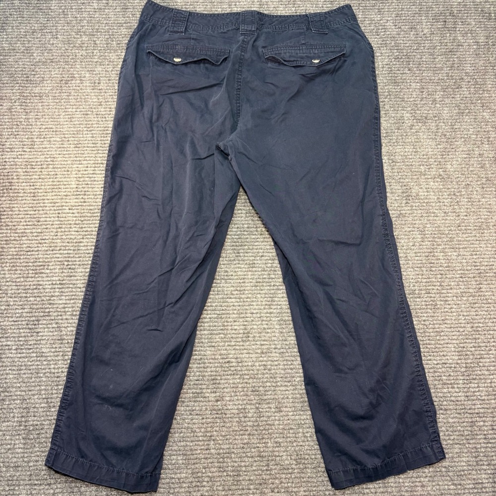 Lauren Ralph Lauren Navy Blue Cotton Cargo Utility Pants / Capris Women 12 - Picture 3 of 5